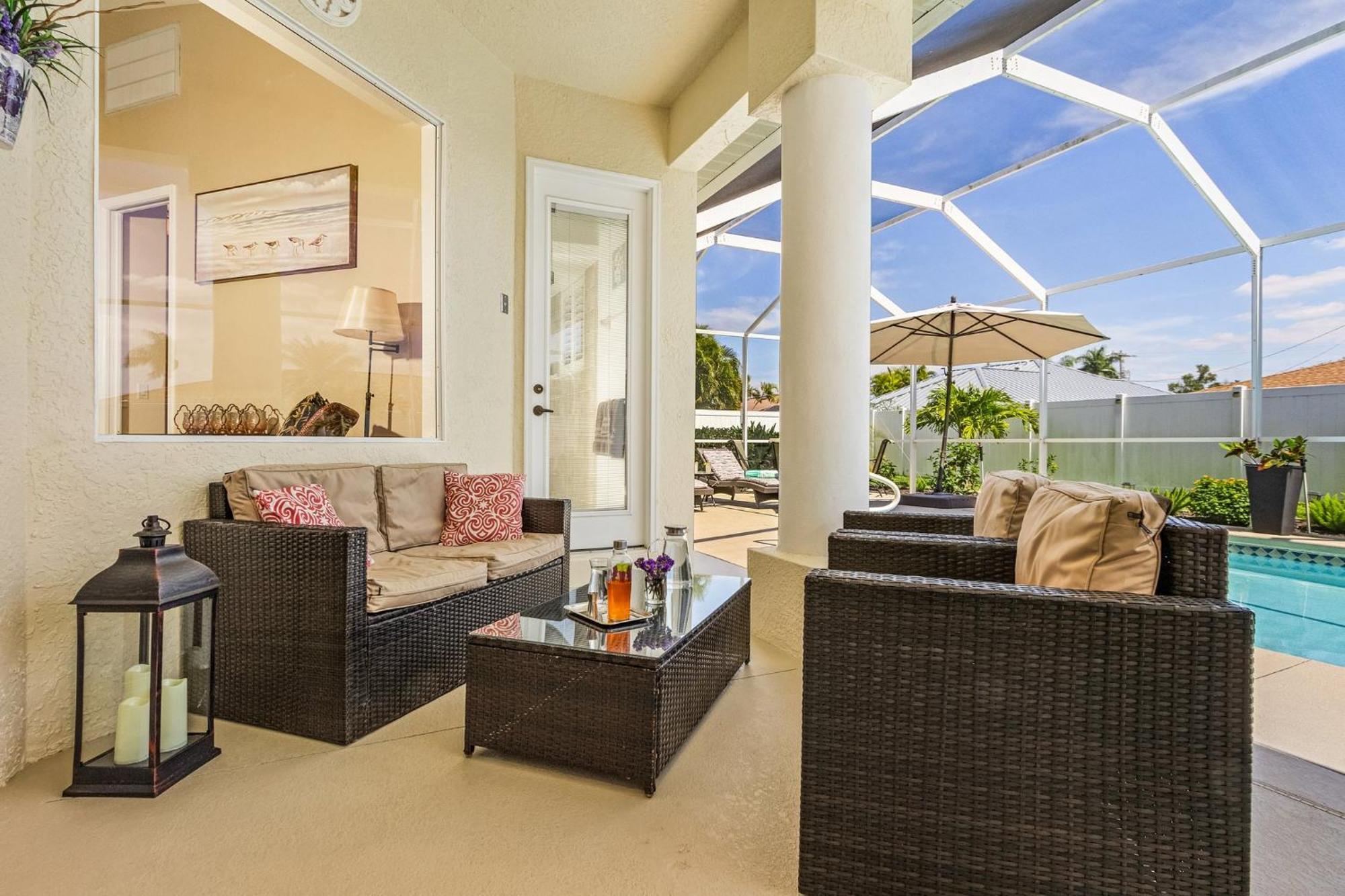 Villa-Haze, Lots Of Privacy, Solar & Electric Heated Pool And Spa Cape Coral Buitenkant foto