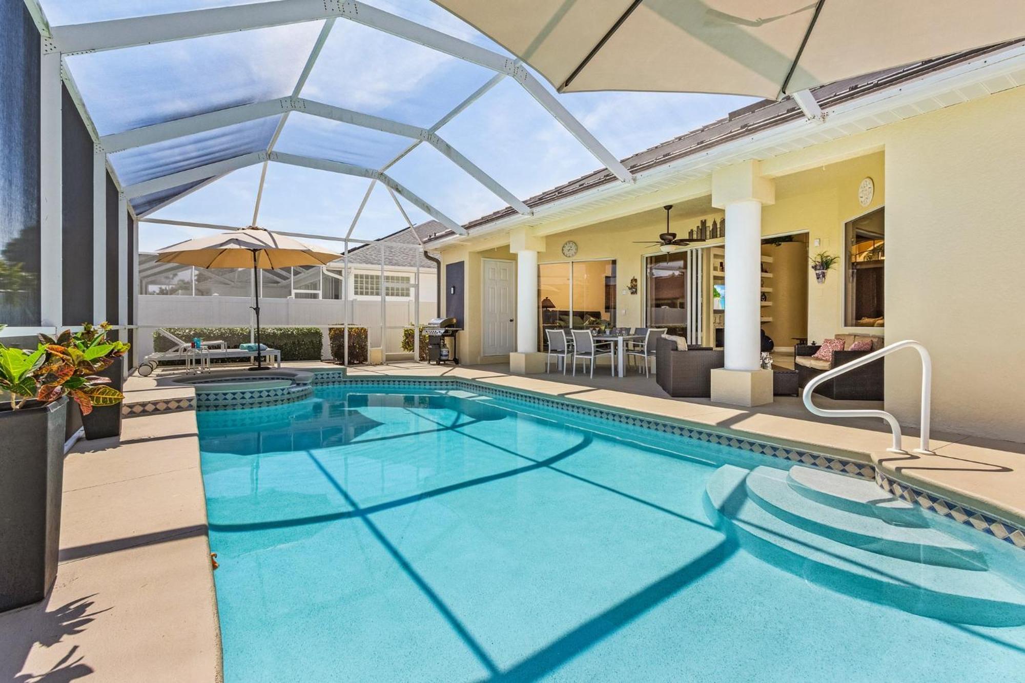 Villa-Haze, Lots Of Privacy, Solar & Electric Heated Pool And Spa Cape Coral Buitenkant foto
