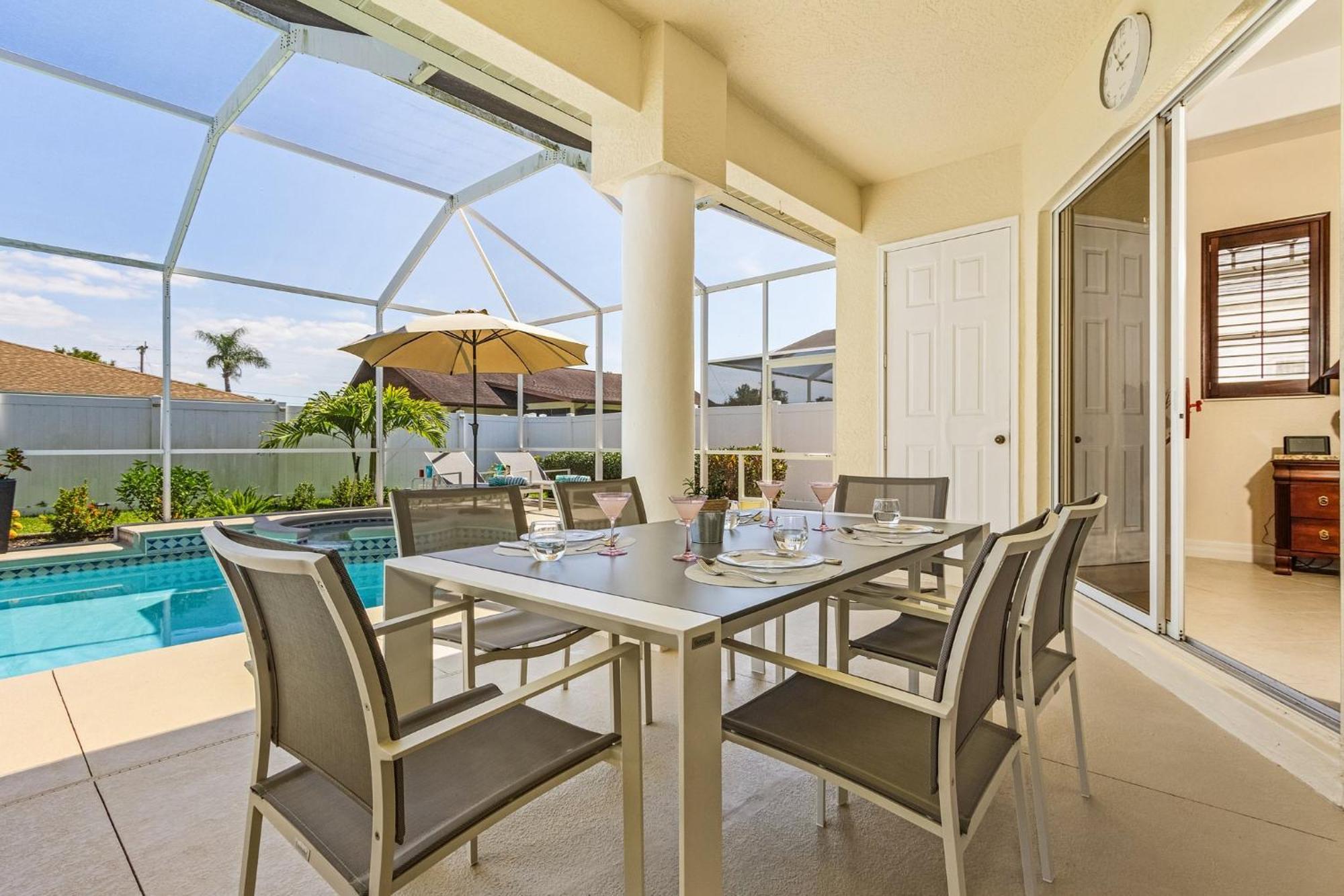 Villa-Haze, Lots Of Privacy, Solar & Electric Heated Pool And Spa Cape Coral Buitenkant foto